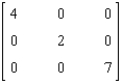 Find the inverse of the matrix if it exists.  