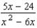 Find the partial fraction decomposition.  