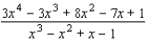Find the partial fraction decomposition.  