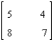 Find the inverse of the matrix if it exists.  
