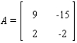 Let be the identity matrix of order 2, and let . Find the polynomial for the given matrix A in order to find the zeros of . (In the study of matrices, is the characteristic polynomial of A, and the zeros of are the characteristic values (eigenvalues) of A.)