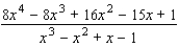Find the partial fraction decomposition.  