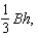 <strong>The volume V of the right triangular prism shown in the figure is where B is the area of the base and h is the height of the prism. Approximate h, if .</strong> A)5.6 B)19.5 C)20.7 D)19.9 E)21.1