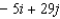 <strong>Find 5a - 2b. a = i + 4j, b = 6i - 6j</strong> A) B) C) D) E)