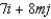<strong>Determine m such that the two vectors are orthogonal. and </strong> A) B) C) D) E)