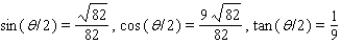 <strong>Find the exact values of for the given conditions. </strong> A) B) C) D) E)