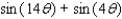 <strong>Express as a sum or difference. </strong> A) B) C) D) E)