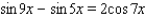 <strong>Use sum-to-product formulas to find the solutions of the equation. </strong> A) B) C) D) E)