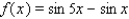 <strong>Shown in the figure is a graph of the function f for . Use a sum-to-product formula to help find the first two x-intercepts. </strong> A) B) C) D) E)