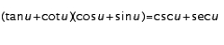 <strong>Verify the identity. </strong> A)valid B)invalid