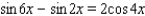 <strong>Use sum-to-product formulas to find the solutions of the equation. </strong> A) B) C) D) E)