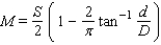 <strong>If an earthquake has a total horizontal displacement of S meters along its fault line, then the horizontal movement M of a point on the surface of Earth d kilometers from the fault line can be estimated using the formula where D is the depth (in kilometers) below the surface of the focal point of the earthquake. Approximate the depth D of the focal point of an earthquake with S = 3 m if a point on the surface of Earth 3 kilometers from the fault line moved 0.77 meters horizontally. Round the answer to the nearest hundredth.</strong> A) km B) km C) km D) km E) km