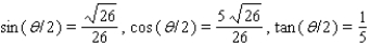 <strong>Find the exact values of for the given conditions. </strong> A) B) C) D) E)