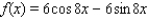 Use the formula     to determine the period of f (x).  