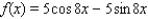 Use the formula     to determine the period of f (x).  