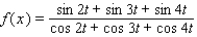 Use the graph of f to find the simplest expression g(x) such that the equation f (x) = g (x) is an identity.
