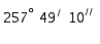 <strong>Express = 4.5 in terms of degrees, minutes, and seconds, to the nearest second.</strong> A) B) C) D) E)