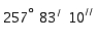 <strong>Express = 4.5 in terms of degrees, minutes, and seconds, to the nearest second.</strong> A) B) C) D) E)
