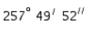 <strong>Express = 4.5 in terms of degrees, minutes, and seconds, to the nearest second.</strong> A) B) C) D) E)