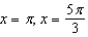 <strong>Refer to the graph of y = cos x to find the separate values of x in the interval that satisfy the equation. </strong> A) B) C) D) E)