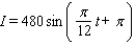 <strong>On a certain spring day with 12 hours of daylight, the light intensity I takes on its largest value of 480 calories/cm<sup> 2 </sup> at midday. If t = 0 corresponds to sunrise and t is measured in hours, find a formula I = a sin bt that fits this information.</strong> A) B) C) D) E)