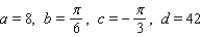 <strong>Scientists sometimes use the formula to simulate temperature variations during the day, with time t in hours, temperature f ( t ) in , and t=0 corresponding to midnight. Assume that f ( t ) is decreasing at midnight. Determine values of a, b, c, and d that fit the information: the high temperature of 29 occurs at 2 P.M., and the average temperature of 21 occurs 6 hours later.</strong> A) B) C) D) E)