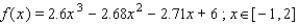 <strong>Graph f on the given interval. Estimate the largest interval [ a , b ] with a < 0 < b on which f is one-to-one.  </strong> A)   B)   C)   D)   E)   <div style=padding-top: 35px> 