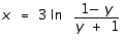 <strong>Use common logarithms to solve for x in terms of y. </strong> A) B) C) D) E)
