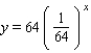 <strong>Find an exponential function of the form f (x) = ba<sup> </sup><sup>x</sup><sup> </sup> that has the given y-intercept and passes through the point P: y-intercept = 64; P (3,1);</strong> A) B) C) D) E)