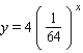 <strong>Find an exponential function of the form f (x) = ba<sup> </sup><sup>x</sup><sup> </sup> that has the given y-intercept and passes through the point P: y-intercept = 64; P (3,1);</strong> A) B) C) D) E)