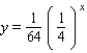 <strong>Find an exponential function of the form f (x) = ba<sup> </sup><sup>x</sup><sup> </sup> that has the given y-intercept and passes through the point P: y-intercept = 64; P (3,1);</strong> A) B) C) D) E)