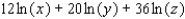 <strong>Express in terms of logarithms of x, y, or z. </strong> A) B) C) D) E)