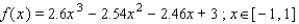 <strong>Graph f on the given interval. Estimate the largest interval [ a , b ] with a < 0 < b on which f is one-to-one.  </strong> A)   B)   C)   D)   E)   <div style=padding-top: 35px> 