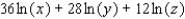 <strong>Express in terms of logarithms of x, y, or z. </strong> A) B) C) D) E)