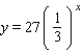 <strong>Find an exponential function of the form f (x) = ba<sup> </sup><sup>x</sup><sup> </sup> that has the given y-intercept and passes through the point P: y-intercept = 27; P (3,1);</strong> A) B) C) D) E)