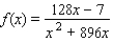 <strong>Find an equation of a rational function that satisfies the conditions. vertical asymptote: x = - 8, x = 0 Horizontal asymptote: y = 0 X-intercept: 7; f (8) = 1</strong> A) B) C) D) E)