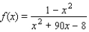 <strong>Find an equation of a rational function that satisfies the conditions. vertical asymptote: x = - 1, x = 0 Horizontal asymptote: y = 0 X-intercept: 8; f (9) = 1</strong> A) B) C) D) E)