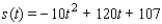 <strong>An object is projected vertically upward from the top of a building with an initial velocity of ft/sec. Its distance in feet above the ground after seconds is given by the equation Find its maximum distance above the ground.</strong> A) ft B) ft C) ft D) ft E) ft