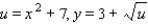 <strong>Find a composite function form for y if: </strong> A) B) C) D) E)