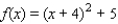 <strong>Express the function in the form of </strong> A) B) C) D) E)