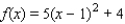 <strong>Express the function in the form of . </strong> A) B) C) D) E)