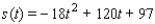 <strong>An object is projected vertically upward from the top of a building with an initial velocity of ft/sec. Its distance in feet above the ground after seconds is given by the equation Find its maximum distance above the ground.</strong> A) ft B) ft C) ft D) ft E) ft