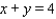 <strong>Find a formula that expresses the fact that P(x, y) is a distance 4 away from the origin.</strong> A) B) C) D) E)