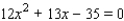 <strong>Solve the equation by factoring. </strong> A) B) C) D) E)