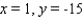 <strong>Find the values of x and y, where x and y are real numbers. </strong> A) B) C) D) E)