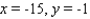<strong>Find the values of x and y, where x and y are real numbers. </strong> A) B) C) D) E)