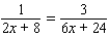 <strong>Solve the equation. </strong> A) B) C)All real numbers except -4 D)All real numbers except 4 E)No solution
