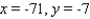 <strong>Find the values of x and y, where x and y are real numbers. </strong> A) B) C) D) E)