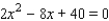 Find the solutions of the equation  