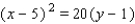 <strong>Find an equation of the parabola that satisfies the condition. Focus , directrix </strong> A) B) C) D) E)